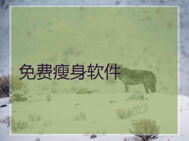 免费瘦身软件 免费瘦身软件
