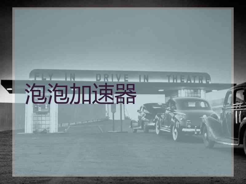泡泡加速器 泡泡加速器