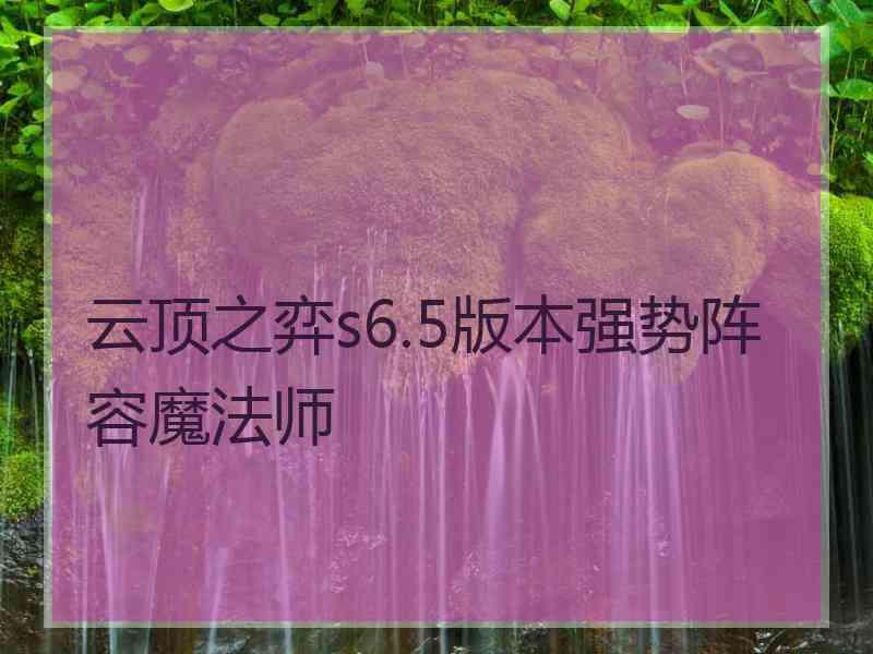 云顶之弈s6.5版本强势阵容魔法师