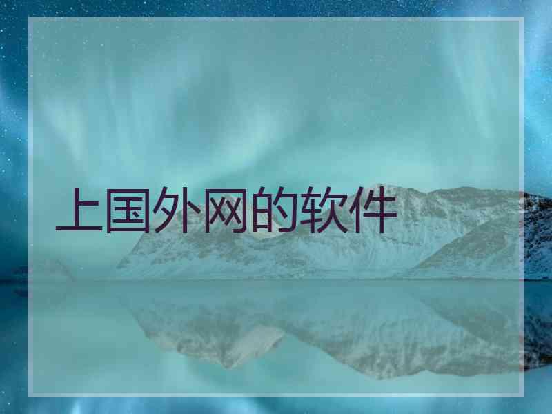 上国外网的软件