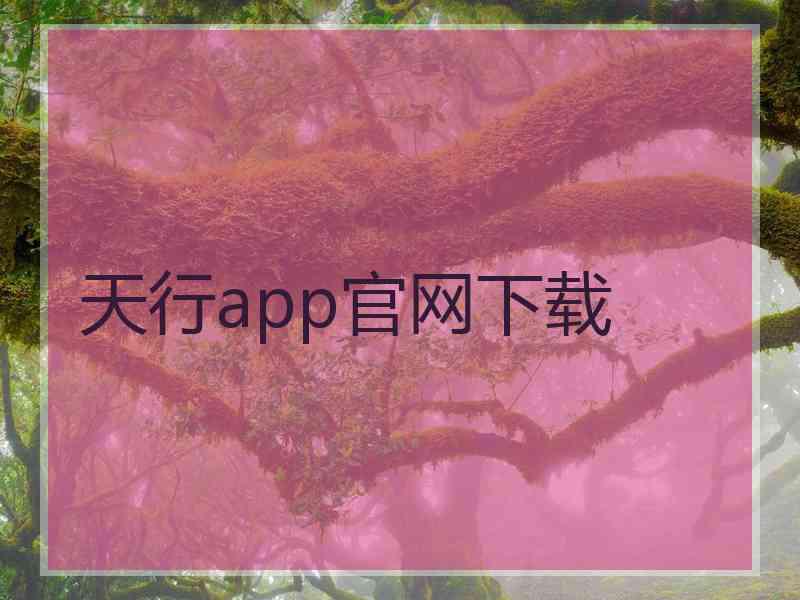 天行app官网下载