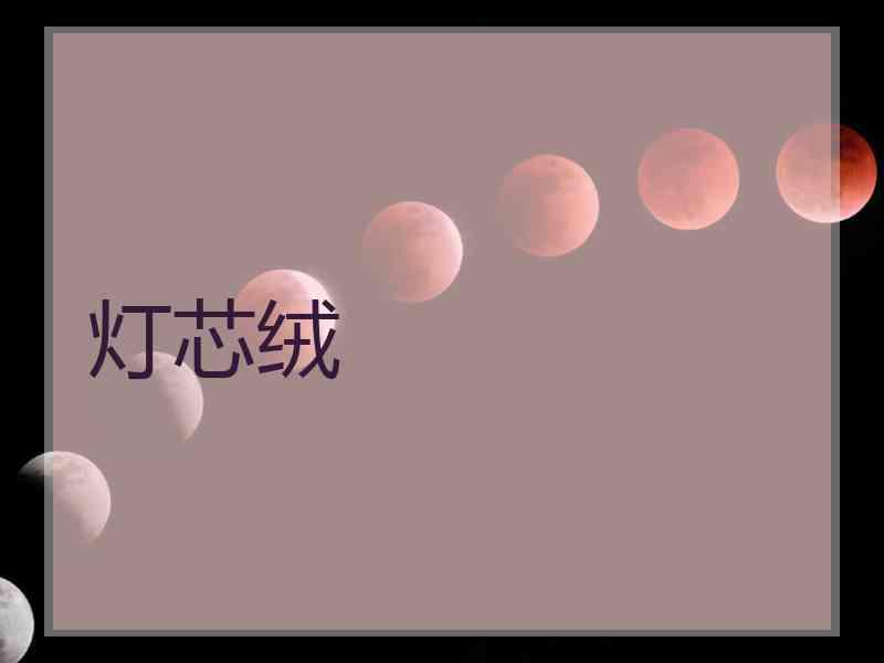 灯芯绒