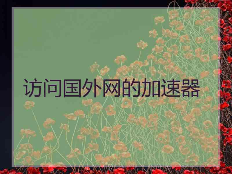 访问国外网的加速器