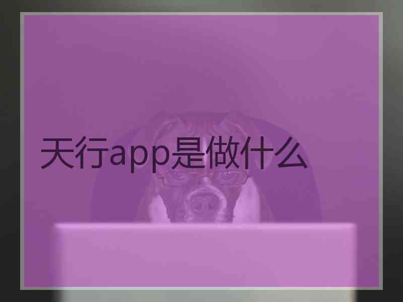 天行app是做什么