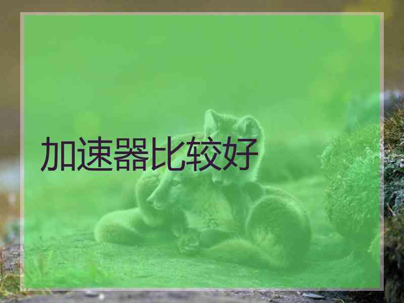 加速器比较好