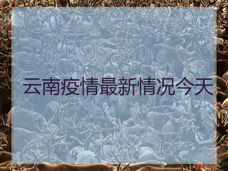 云南疫情最新情况今天