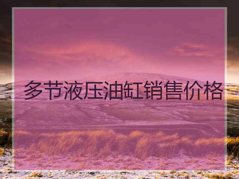多节液压油缸销售价格