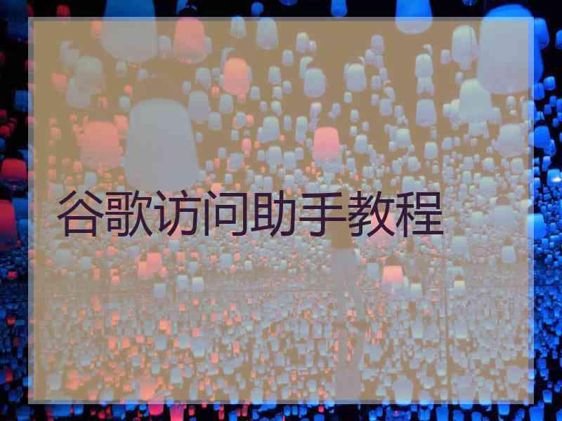 谷歌访问助手教程
