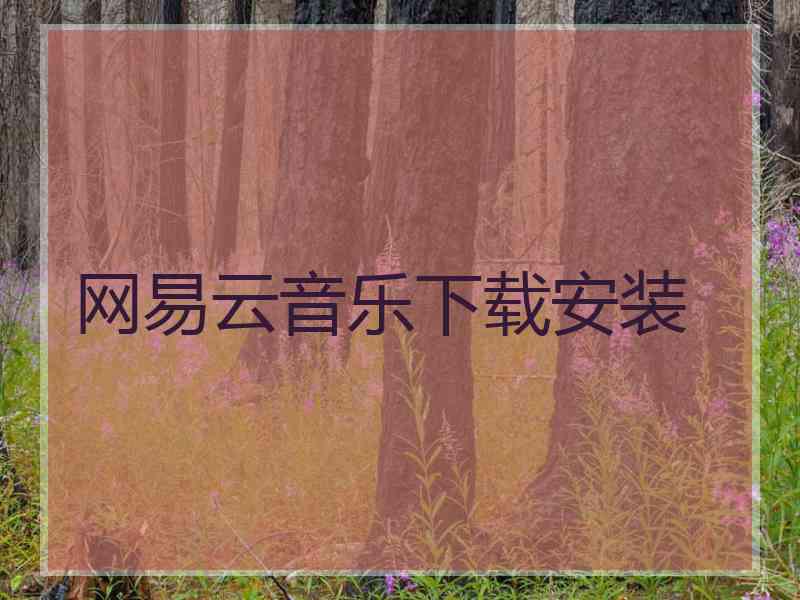 网易云音乐下载安装