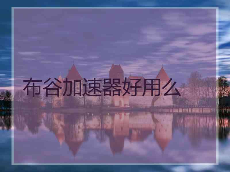 布谷加速器好用么