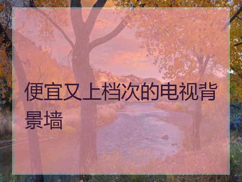 便宜又上档次的电视背景墙