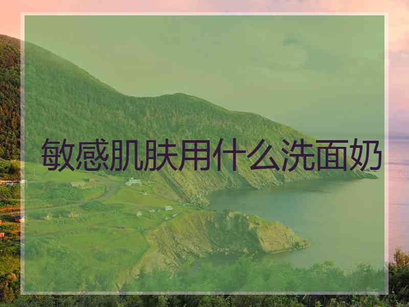 敏感肌肤用什么洗面奶