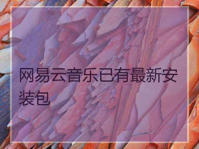 网易云音乐已有最新安装包