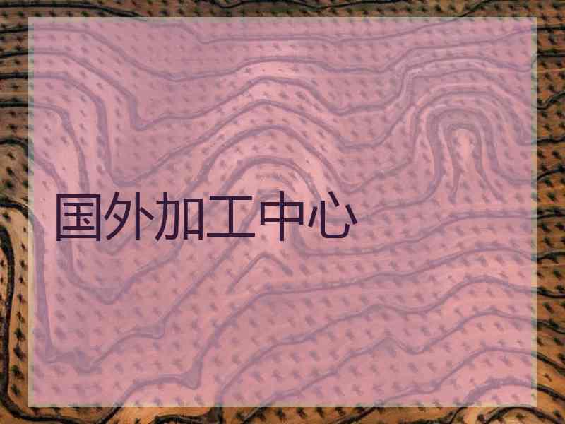 国外加工中心