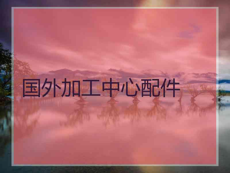 国外加工中心配件