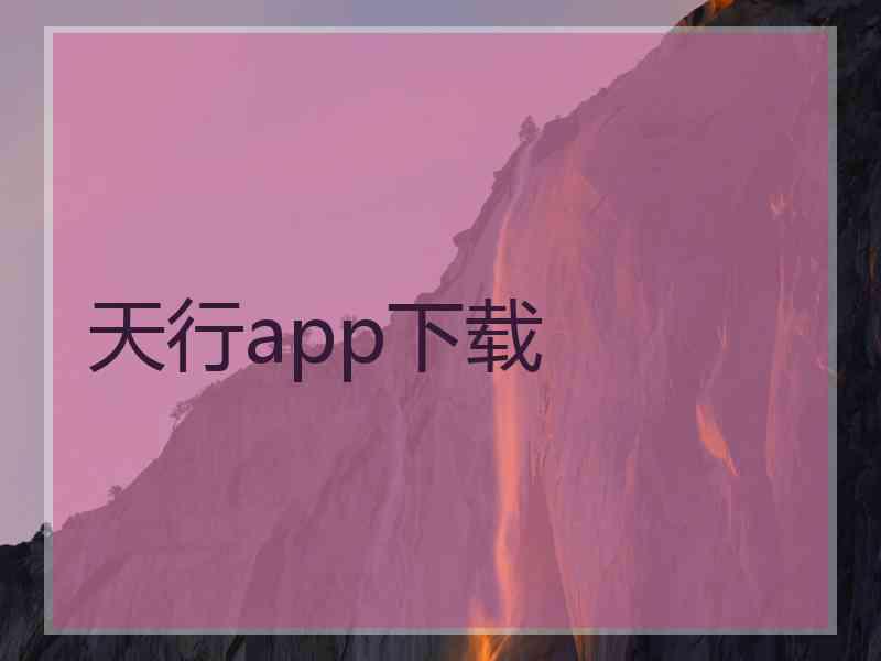 天行app下载