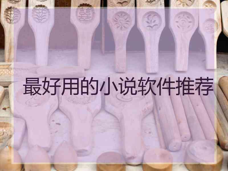 最好用的小说软件推荐