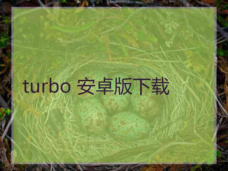 turbo 安卓版下载