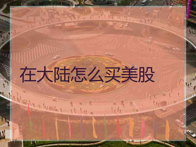 在大陆怎么买美股