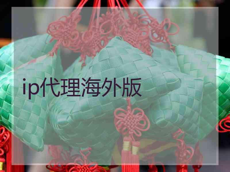ip代理海外版