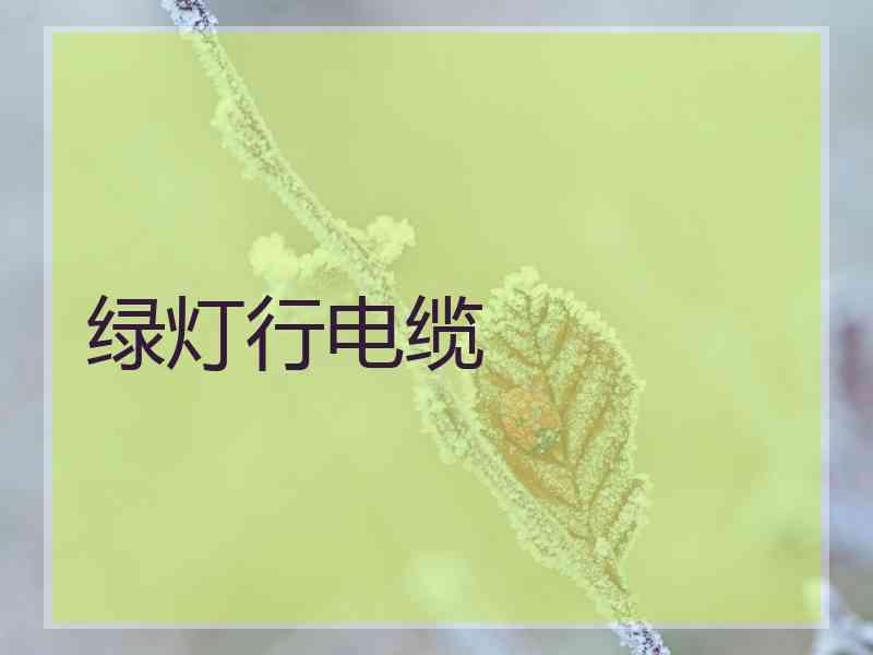 绿灯行电缆
