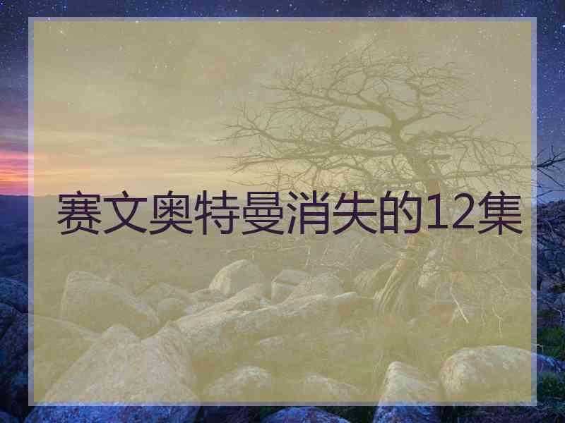 赛文奥特曼消失的12集