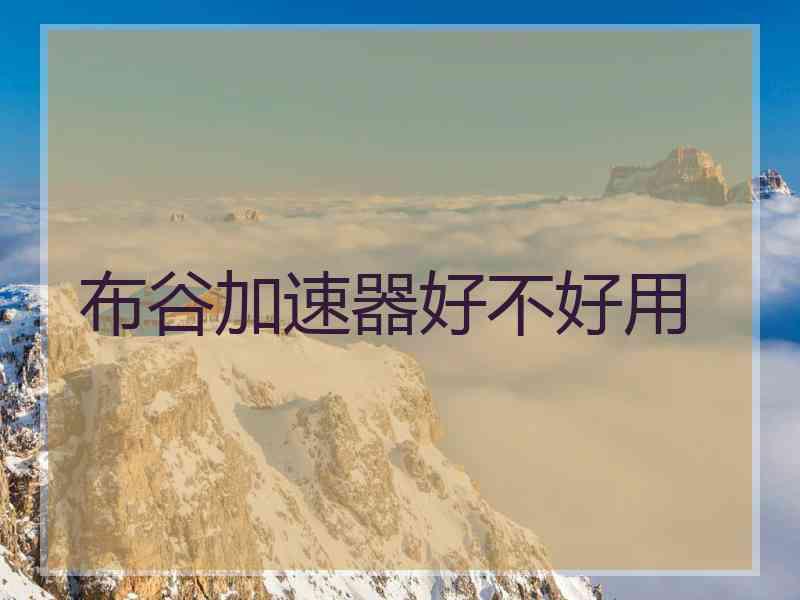 布谷加速器好不好用